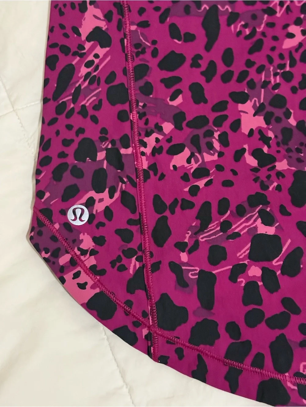 lululemon athletica Magenta Leopard Print Sculpt Tank